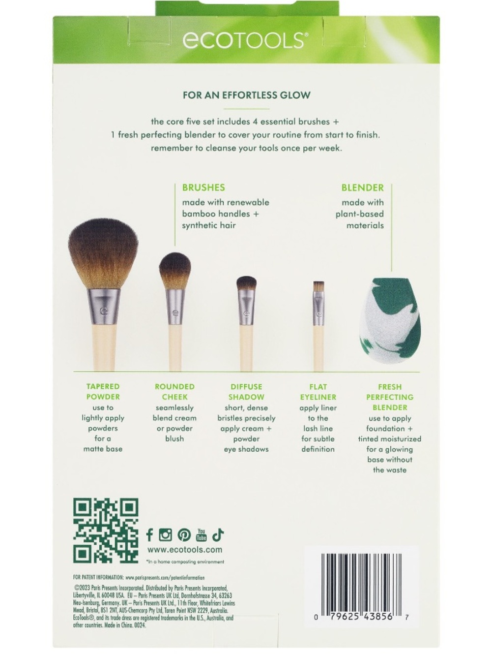 ecotools 5-Piece Makeup Brush Set NIB - Picture 3 of 5